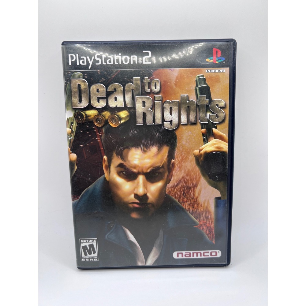 Dead To Rights PlayStation 2 With Manual Black Label Namco Video Game UNTESTED